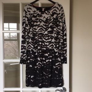 BR holiday 2013 lined long sleeve sheath dress